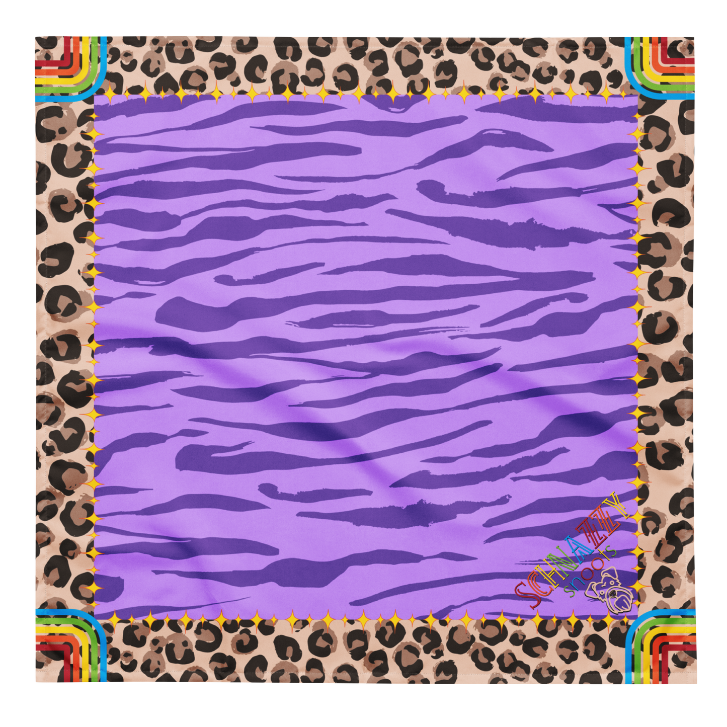 Rainbow Wild Animals Bandana