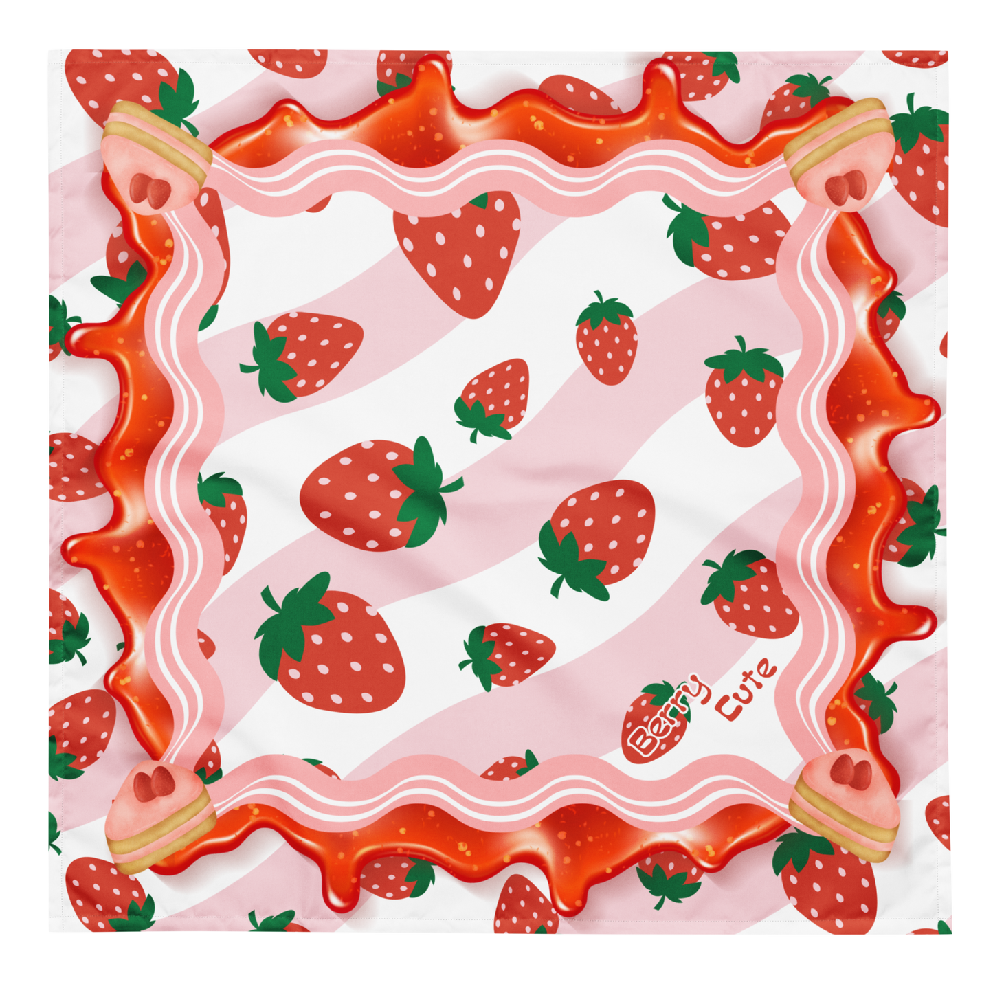 Berry Cute Strawberry Bandana