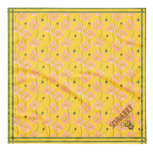 Yellow Floral Bandana