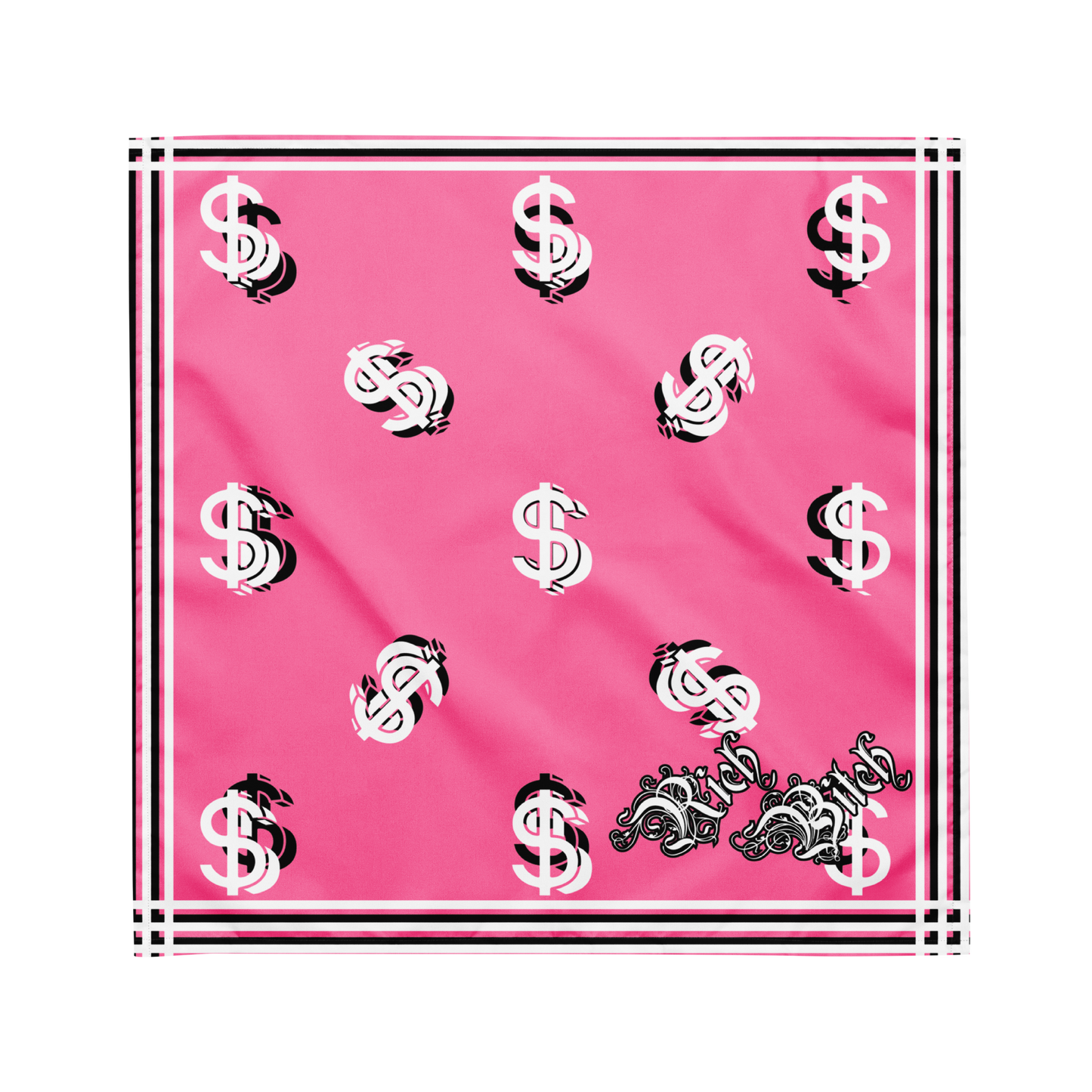 Rich Bitch Dollar Signs Bandana