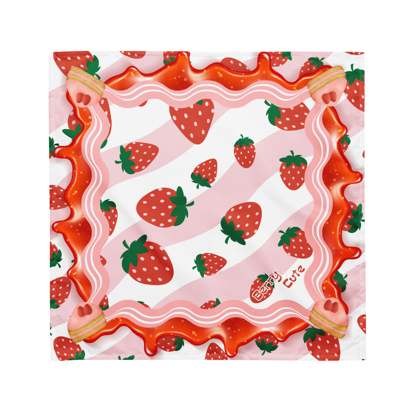 Berry Cute Strawberry Bandana