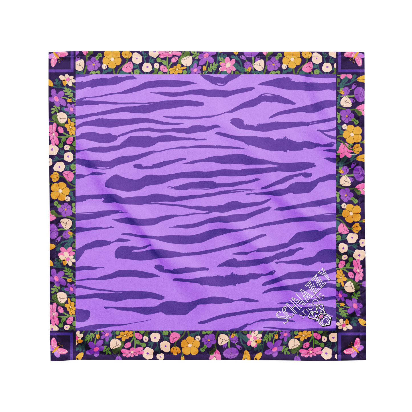 Wild Floral Print Bandana