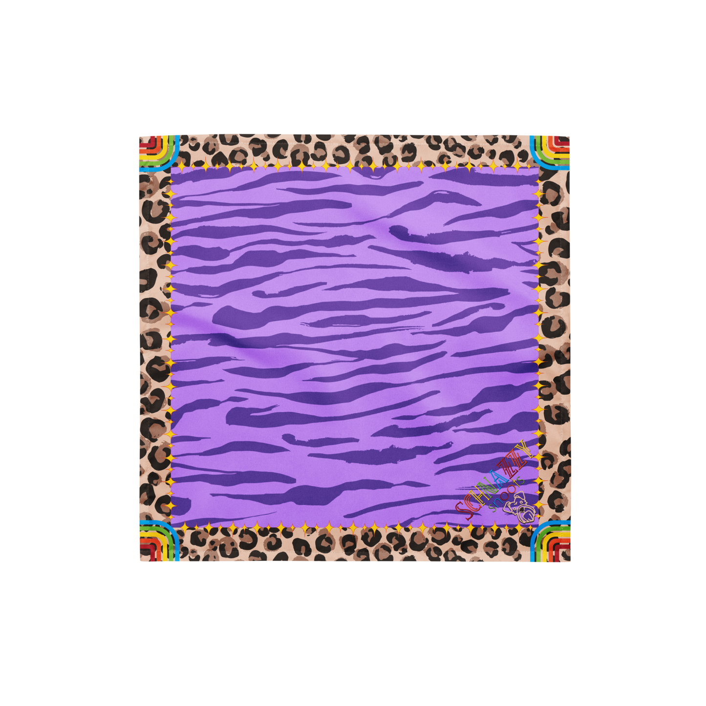 Rainbow Wild Animals Bandana